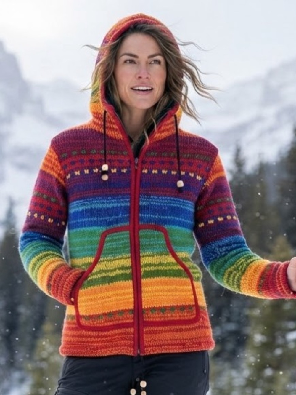Rocky Mountain Outfitters 100% Wool Fleece Lined Jacket Medium Multicolour